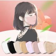 マスク 10枚 小顔マスク 3D立体マスク バイカラー 男女兼用 平ゴム 快適 花粉症対策