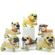 3D動物 犬 装飾 おもちゃ 居間、玄関、本棚 樹脂装飾 かわいい  樹脂工芸品