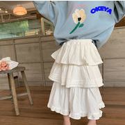 韓国子供服　キッズ服　2024年新作　ガールズ　ボトムス　スカート　可愛い　多層　90#-150#