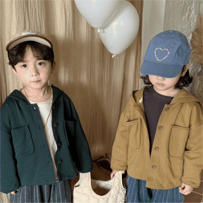 春新作 ユニセックス 韓国風子供服 カジュアル フード付上着 ジャンパー ブルゾン ジャケット 80-140