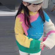 セーター★幾何学柄 韓国風子供服 ベビー服 キッズ 女の子 セーター ニット