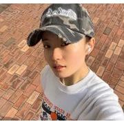 キャップ 小顔効果  帽子 野球帽 ダメージ加工