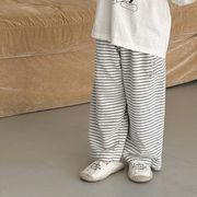 2024夏新作  韓国風子供服  ベビー服  ボトムス  ボーダー柄   ロングパンツ  ズボン  2色