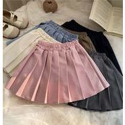 韓国風子供服    キッズ服    女の子    スカート    6色