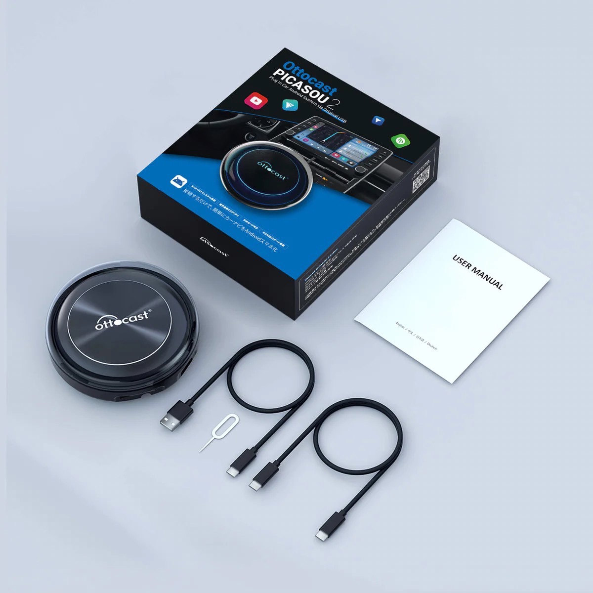 Ottocast PICASOU 2 カーオーディオアダプター 【公式通販】