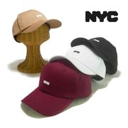 NYCライセンスロゴ刺繍コットンローキャップ　ヤング帽子「2022」