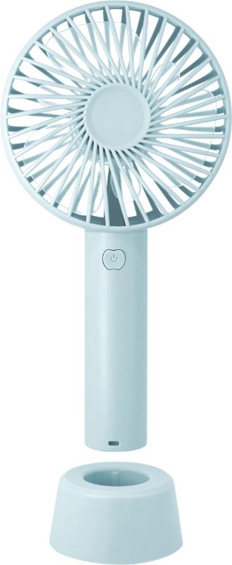 ウィンジー USB充電式ハンディファン スタンド付 パールミント 30815
