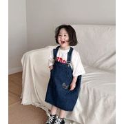 韓国風子供服    キッズ服    デニムスカート    かわいい    ワンピース