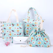 2024新作 使いやすい 収納バッグ お弁当包み ハンドバッグ 大容量  お弁当袋  収納 昼食袋 防水