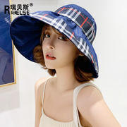 帽子夏の天空トップハット韓国版日よけビーチハット旅行には顔を隠すのにぴったりの太陽帽子