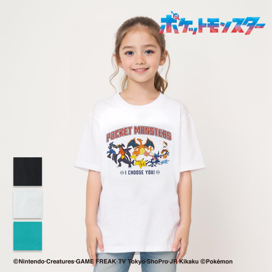 ポケットモンスター ポケモン pokemon Tシャツ キッズ 子供服 半袖 カジュアル ロゴ