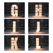 SIGN WITH LIGHT 「G~L」　電球別売り