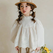 2024新作 韓国子供服 ベビー服 女の子 長袖  トップス 2色 90-150cm