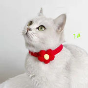 猫、よだれかけ、クリスマス編み物、ペット、宝石の首輪、よだれかけ、かわいい