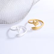 2色 キツネの指輪 フリーサイズのリング レディースファッション リング キツネ関連のアクセサリー