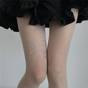 大人気 新作 韓国風ファッション 透け感 リボン タイツ  ストッキング