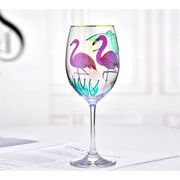 各家庭に必要です フラミンゴ ハイフット杯 ガラス杯 ジュース杯 シャンパンカップ 家庭用 ワイングラス