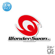 ワンダースワン 透明ステッカー ロゴ ゲーム機 WonderSwan 懐かし ハード game コレクション グッズ WDS001