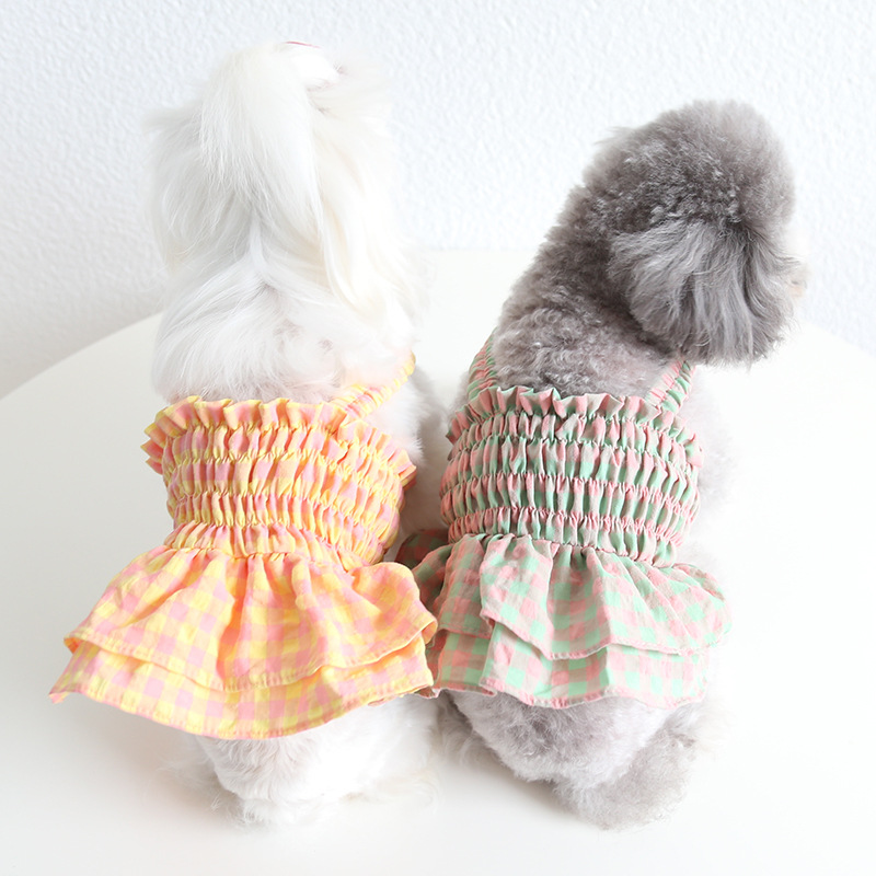 春夏新作ペット服、犬服、ペットの綿のベスト、ペット用品、小型犬のコート、かわいい、ペットサスペンダー