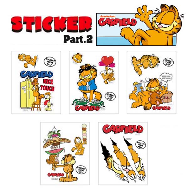 【世界中で愛されてる猫】ガーフィールド ステッカー GARFIELD Sticker ステッカー Part1
