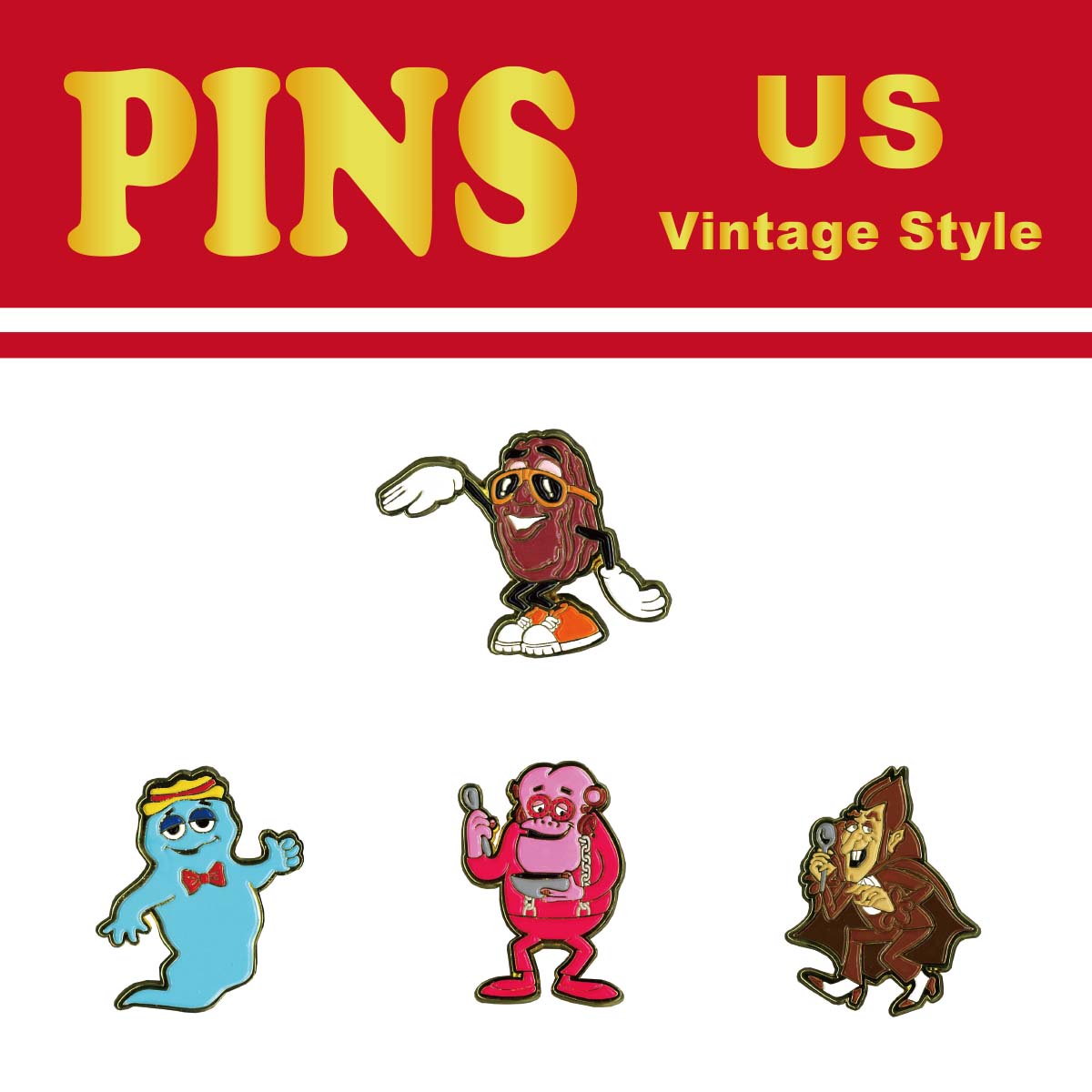 【小さくて可愛い！】オシャレ アメリカン mini PINS ヴィンテージスタイル ピンズ