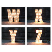 SIGN WITH LIGHT 「W~Z」　電球別売り
