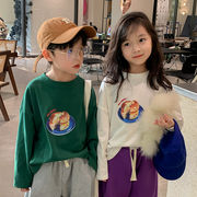 2024年秋の新作子供服、韓国風子供服、長袖シャツ、子供のスーツ、子供のスラントバッグ