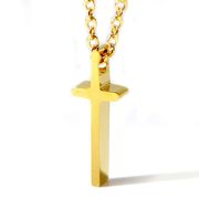 ステンレス ネックレス クロス 十字架 ゴールド レディース メンズ アクセサリー