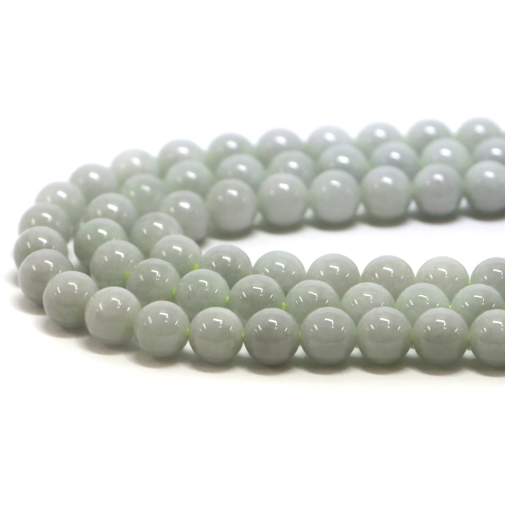 翡翠(ミャンマージェイド)【丸玉】8mm【天然石 ビーズ パワーストーン】