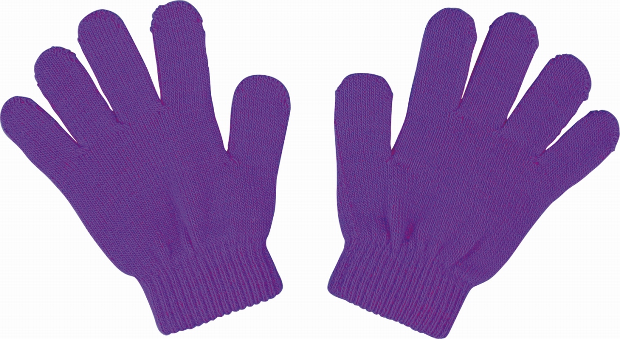 カラーのびのび手袋　紫
