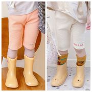 韓国の子供用パンツ、2024年夏の新しいショーツ、女の子の韓国のレギンス、刺繍入りショーツ