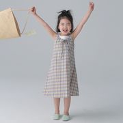 子供服　90~150cm　キッズワンピース　ノースリーブ　　親子ペア　韓国キッズ服