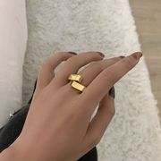 925シルバー 指輪 ジオメトリ 指輪 韓国のファッション レディースリング アクセサリー