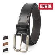 エドウイン EDWIN ベルト 0111128 レザー 牛革 日本製 Wステッチ メンズ レディース カジュアル ビジネス
