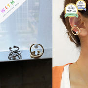 18Kコーティング 真珠 イヤーカフ 金属アレルギー対応 高級感 設計感 ファッション 耳飾り アクセサリー