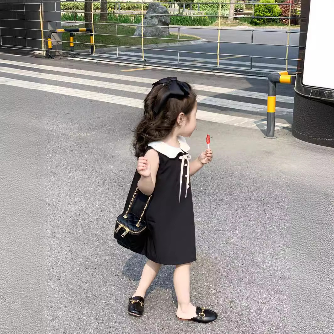 2024夏新作  ベビー服 韓国風子供服  女の子  ワンピース  80cm-130cm