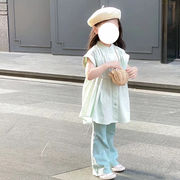 2024夏新作  ベビー服 韓国風子供服  女の子  半袖トップス +ラッパズボン 分けて販売   80cm-140cm