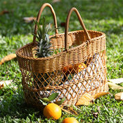 ブームが巻き起こる  野食籠 写真撮影道具 擬藤 ハンドバッグを編む 果物籠 野菜籠を買う 買い物籠