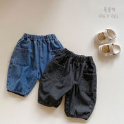 子供服　90~130cm　キッズパンツ　デニムパンツ　男女兼用　韓国キッズ服