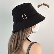 帽子　エレガントバケットハット　小顔　ゴルフ　UVカット　バカンス　韓国ファッション　5色展開