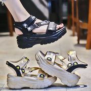 2024夏新品 厚底スポーツサンダル ベルクロサンダル夏
