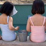 【2024夏新作】韓国風子供服 キッズ水着 女の子 ベビー 子供用 オールインワン　連体水着