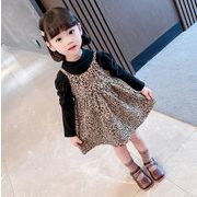 新しい韓国風子供服女の子スーツトップ + スカート