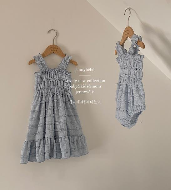 2024夏新品★子供服　ロンパース66-90cm/ワンピース90-130cm★2色
