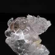 置物　水晶　龍亀　ロングイ　ブラジル産　パワーストーン　天然石