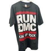 ビンテージ風タイプ　ROCK TEE   RUN DMC  THE KING OF ROCK  VINTAGE