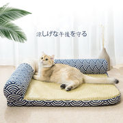 夏のマット猫のトイレ四季ユニバーサル取り外し可能で洗えるマット犬のトイレ猫のベッドペットの猫用品