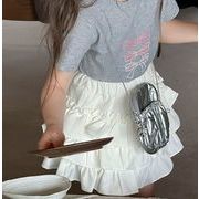 可愛い INS ハーフスカート 韓国風  子供服  スカート じゅんしょく 2024夏新品 甘い バレエ  90-150 2色