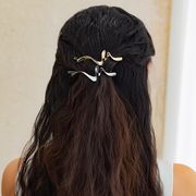 人気新品金属製のレディーヘアピン 波形のヘアクリップ  シンプルヘア飾り 女の子 ヘアピン 髪飾り