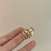 指輪　レディース　INS　韓国ファッション　デザイン　金属風　シンプル